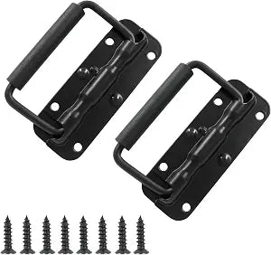 Litoexpe 2pcs Black Spring Loaded Folding Handle