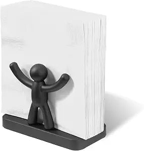 Umbra Buddy Paper Napkin Holder, Family-Friendly, Various Sizes, Black