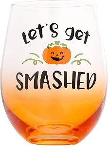Pearhead Let's Get Smashed Stemless Wine Glass