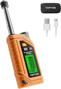TopTes PT760 Rechargeable Natural Gas Detector, Gas Leak Detector with 12-inch Extendable Probe,%LEL Propane Leak Detection with Built-in Flashlight for Methane, Butane and More for Home, RV