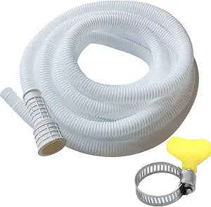 Air Conditioner Drain Hose Portable AC Drain Hose Replacement, with Connect Clamp,AC & Dehumidifier Replacement Hose Kit (10 Feet)