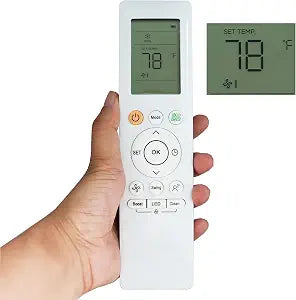 Replacement AC Remote Control RG10A / RH10B Compatible for Midea A/C Air Conditioners MAW08V1QWT, MAW10V1QWT, MAW12V1QWT (Fahrenheit Display)