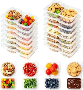 Reusable Snack Containers with Lids, Snack Pack Containers, Snackle Box