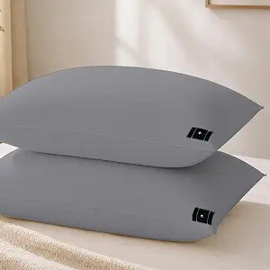 NIULAFR Grounding Pillowcase 2 Pack Queen Size, Gray
