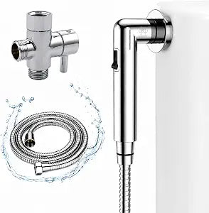 Handheld Bidet Sprayer for Toilet - Bum Gun Bidet Sprayer Kit with Adjustable Pressure, Bathroom Bidet Attachment, Cloth Diaper Sprayer, Feminine Wash, Easy Install, Leak-Free