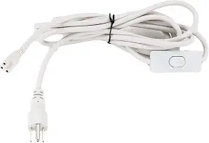 10ft Integrated LED Tube Power Wire Cable with On/Off Switch 3 Prong UL Listed Plug