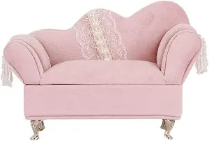 Floral Jewelry Box Storager Organizer Jewelry Chest Armoire Sofa Couch Round Bed Furniture