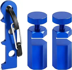 Tall Stair Gauges for Framing Square with Holder and Hook, Framing Square Jig for Speed Square and Circular Saw Guide, Stair Guides Perfect for Carpentry Squares (Blue)