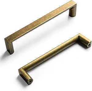 Goo-Ki (6Pack 5 Inch (128mm) Retro Zinc Alloy Cabinet Handles,Antique Brass Cabinet Pulls for Dresser,Wardrobe&Cupboard,Antique Brass Kitchen Hardware