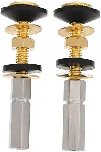 Toilet Seat Screws Toilet Tank Bolts Replacement Parts Seat Accessories Fixings Screws Hinges Bolt for Water Tank and Fixing 2 pcs Universal Bathroom Repair Hardware