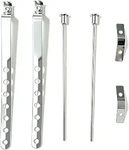Pivot Rod for Bathroom Sink, Pop Up Drain Repair Kit with Ball Rod, 2 Pack