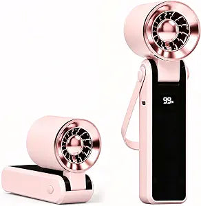 QearFun Portable Handheld Fan With 3-In-1 Rechargeable Personal Fan
