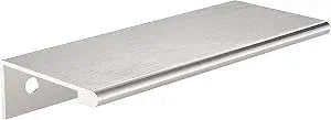 Richelieu Lincoln 3 1/8-inch Brushed Stainless Steel Cabinet Edge Pull