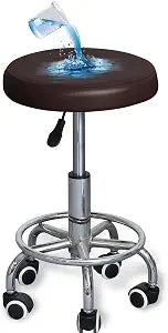 Shukii Stool Covers Round 4 Pack PU Waterproof Bar Stool Slipcover Cover