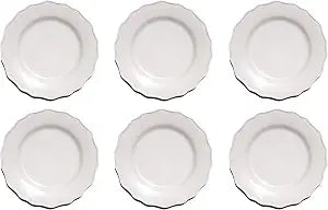 Scallop NewWave Melamine Dinner Plate - Cream - 10.5" - Set of 6