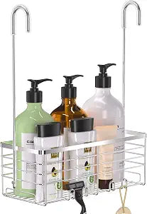 YUOROS 304 Stainless Steel Shower Caddy Hanging (Silver)