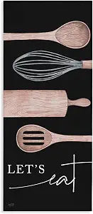 Stupell Industries Kitchen Utensils Farmhouse, 10 x 24 Inch Canvas Wall Art