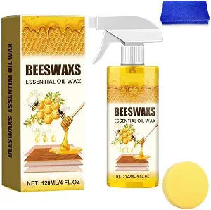2026 New Beeswax Wood Polish Spray Natural Beeswax Furniture Polish & Wood Cleaner for Cabinets, Tables & Floors, Multi-Purpose Wood Care Spray for Shine, Conditioning & Surface Protection, 8 fl oz