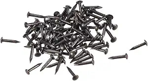 uxcell Tiny Brass Nails 1.2mmx8mm(DxL) for Wooden DIY Decorative Pictures Boxes Household Accessories Black 100pcs