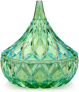Godinger Hershey Candy Dish, Chocolate Dish, Crystal Decor (Green) Living Room & Dining Room Decor