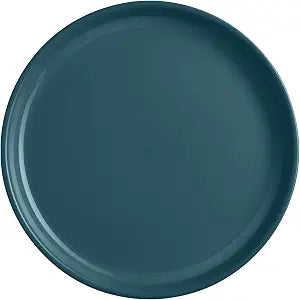 Emile Henry Made in France Ceramic EVERYDAY COLLECTION SALAD/DESSERT PLATE - 8" BLUE FLAME/CREAM