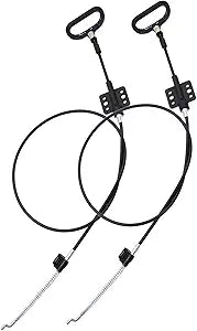 2 Pieces Recliner Release Cable Replacement D-Ring Pull Handle, Exposed Length 4.75" with S Tip