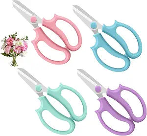 4PCS Flower Scissors, Stainless Steel Floral Scissors (Standard)