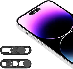 Front Camera Cover Compatible for iPhone 16/16Plus/16Pro/16Pro Max/15/15Plus/15Pro/15Pro Max/14Pro/14 Pro Max,Open/Close Face Recogition,Protect Privacy and Security-Black