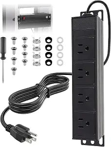 10 Inch Rack PDU, 4 Front Outlet 1U Metal Housing, 6 FT
