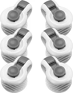 MERRYHAPY 6 pcs Sheet Fasteners Duvet Clips for Comforter Bed Sheets Mattress Pads Tablecloths and Slipcovers Anti-Slip Corner Holders for Secure Bedding Setup Grey
