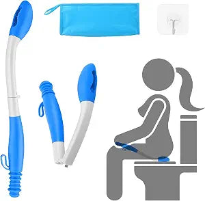 Jhua Foldable Butt Wiper Tool for Women Men Toilet Aids for Wiping 15.7"