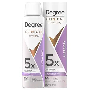 Degree Clinical Antiperspirant Deodorant Dry Spray, Ultra Dry, 3.8 oz