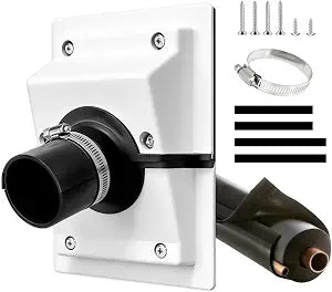 HVAC Wall Penetration Cover & Line-Set Cover Kitfit 1 3/4" Insulated Refrigerant Lines UV-Resistant Split Air Conditioning Duct Kit Wall Cover for Indoor and Outdoor AC Systems (White)