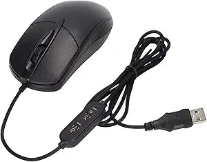 ASHATA Heated Mouse, Constant Temperature Adjustment Wired Heated Mouse Widely Compatible for PC for Laptops for Desktops