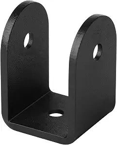 GBGS 20 Pack 1" U Brackets,for 1/4" Fastener,1/8" Thick,Black