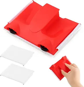 Paint Edger Trimmer with 2pcs Replacement Pad Refills, Corner Walls & Ceilings Paint Pad Applicator, Edge Painting Tool for Walls, Ceilings, Corners, Trims, and Edges FLA-wless Cutting-in