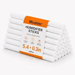 Mudder 24 Pcs Humidifier Stick Filter Refill 5.35'' Air Diffuser Pure Wicks
