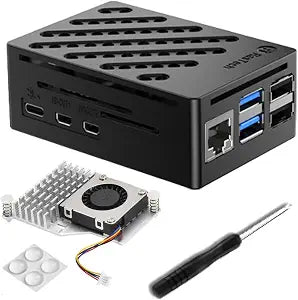 RasTech Accessories Kit for Raspberry Pi 5 Case with Active Cooler Compatible with Pi 5 16GB/8GB/4GB/2GB Board