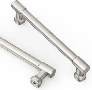 Asidrama 10 Pack 5 Inch(128mm) Brushed Satin Nickel Cabinet Pulls Kitchen Cabinet Handles Satin Nickel Kitchen Cabinet Hardware for Cupboard Drawer