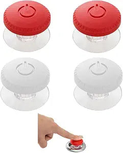 4Pcs Toilet Tank Button, Plastic Toilet Button Pusher Creative Toilet Press Cover Push Nail Protector Toilet Push Button Bathroom Decor Accessories