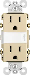 Legrand radiant 15 Amp Combination 5-Level LED Night Light Outlet Ivory