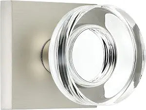 coolnews Crystal Door Knobs Interior, Passage Hall Closet Door Knobs, Satin Nickel