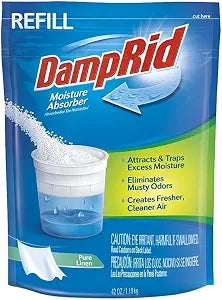 DampRid Pure Linen Moisture Absorber - 42 oz. Refill Bag Attracts & Traps Moisture for Fresher, Cleaner Air