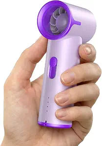 Portable Handheld Mini Fan, 12500RPM Rechargeable for Work & Travel