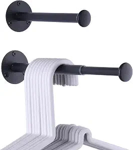 2 Pack Retractable Hanger Holder for Laundry Room, Wall Organizer Storage