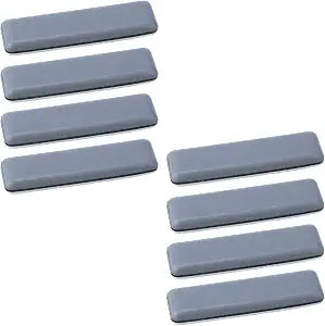 8pcs Furniture Sliders for Carpet and Hardwood Floor 0.75" x 2.75"