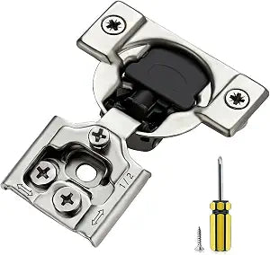 Ravinte 1/2 Inch Overlay Soft Close Hinge Kitchen Cabinet Hinges 10 Pack