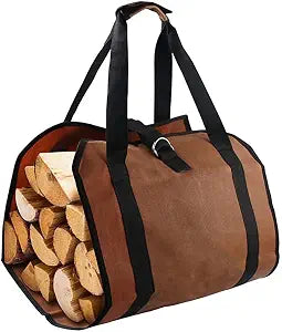Firewood Carrier Log Bag Waxed Canvas Log Tote Bag Large Fire Wood Carriers