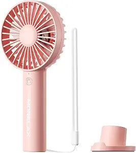 Jancane Handheld Fan, Portable Fan, 4000mAh Rechargeable Personal Fan, 10H Battery, Strong Wind, Small & Powerful, Cute Design for Travel, Makeup, Girls Women Summer Travel Essential Gift