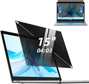 Laptop Privacy Screen 15 Inch 04:03 , Anti-Spy Privacy Filter with Anti-Glare Blue Light Protection, Removable Computer Monitor Shield for HP Lenovo Dell Acer Asus ThinkPad Envy XPS (15" (4:3, 12.09.0 in))